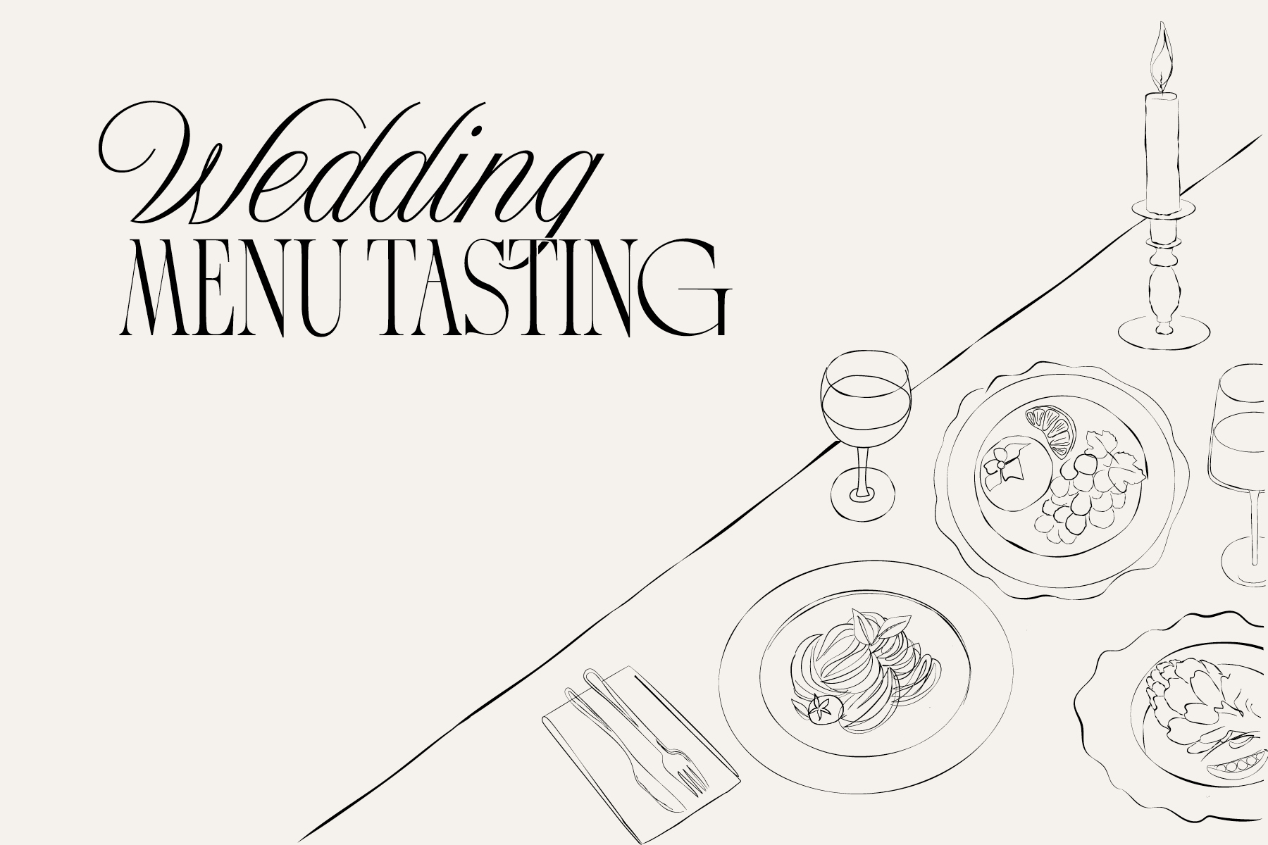 Wedding Menu Tastings