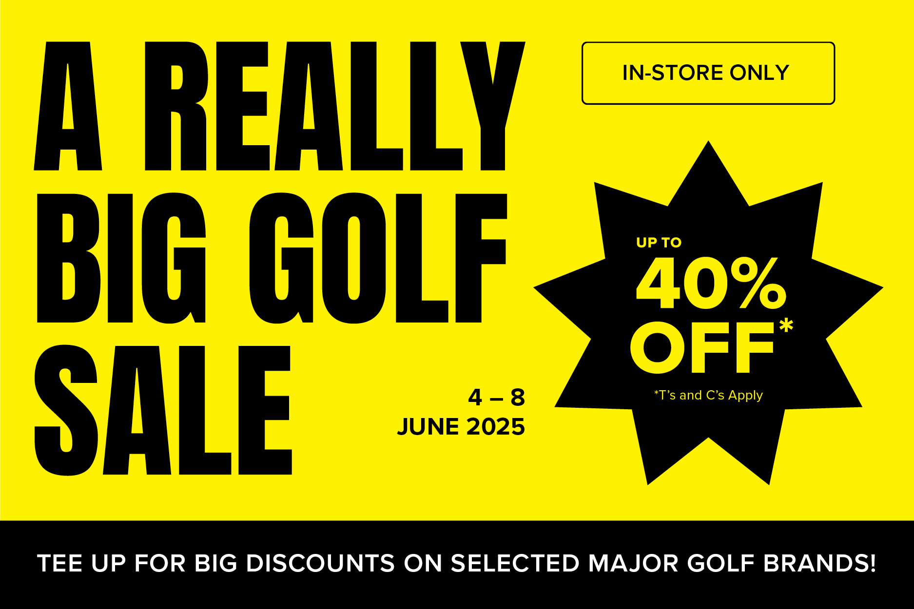 A Really Big Golf Sale