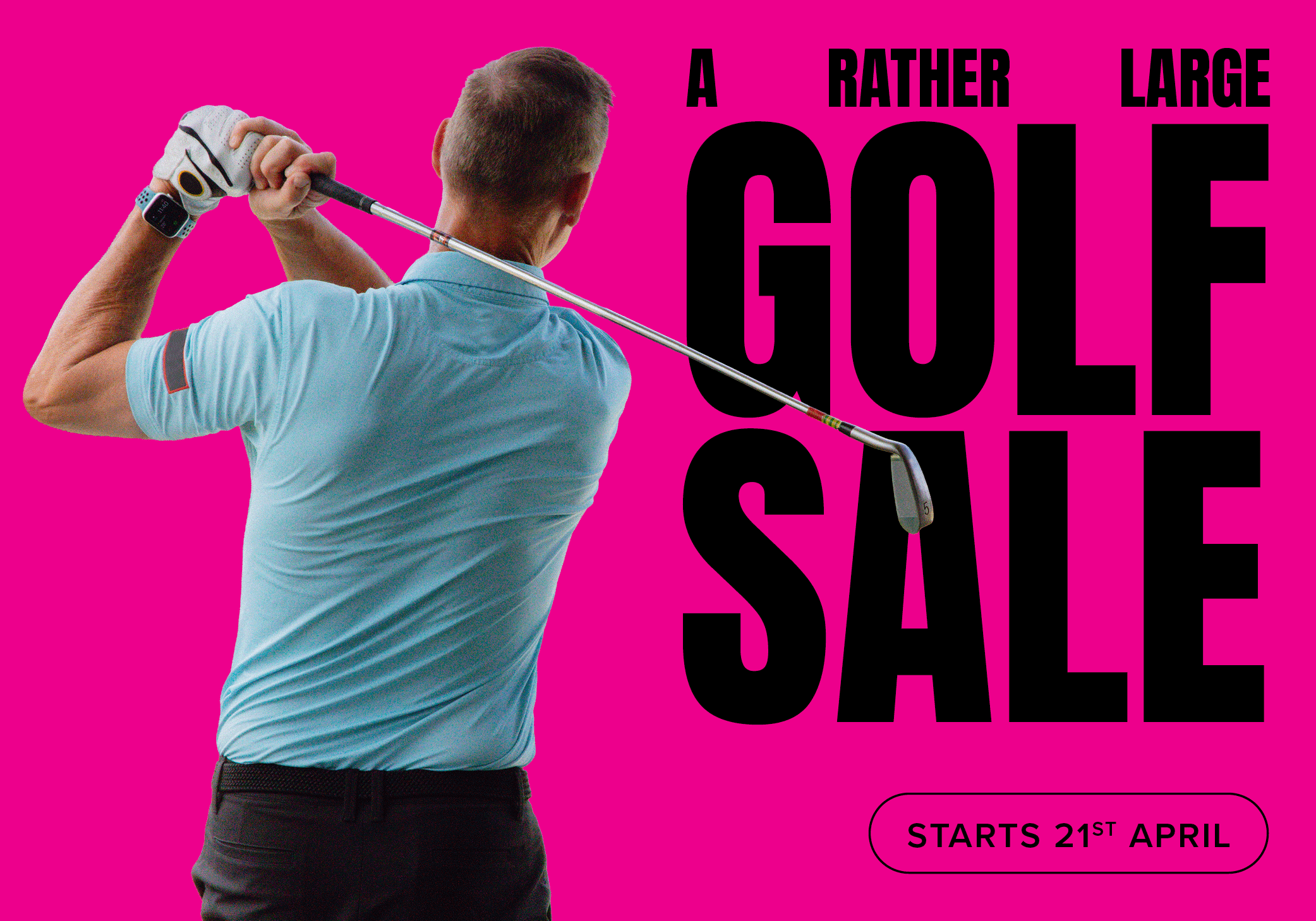 A Rather Large Golf Sale Header Banner